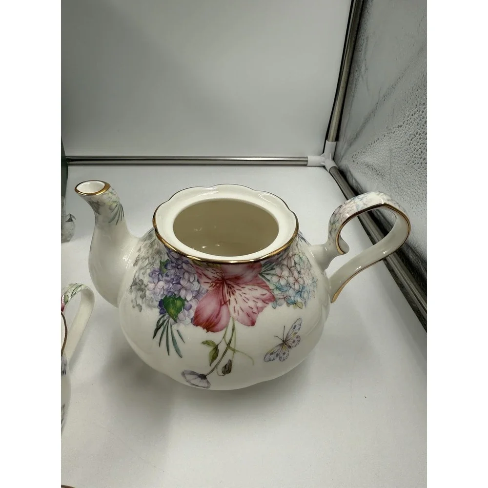 Le Potocio Bone China Tea Set Vintage Floral Coffee Cups And Tea Sets Porcelain